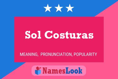 Póster del nombre Sol Costuras