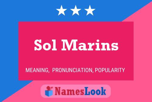 Póster del nombre Sol Marins