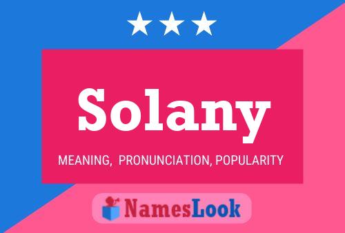 Póster del nombre Solany