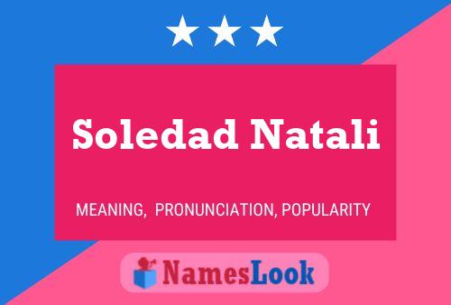 Póster del nombre Soledad Natali