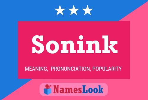 Póster del nombre Sonink