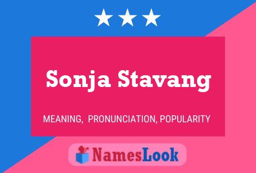 Póster del nombre Sonja Stavang