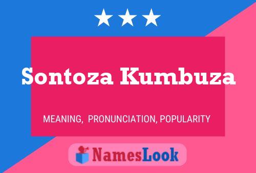 Póster del nombre Sontoza Kumbuza