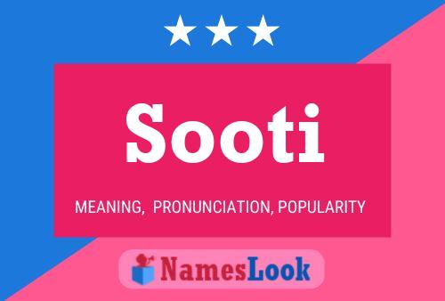 Póster del nombre Sooti