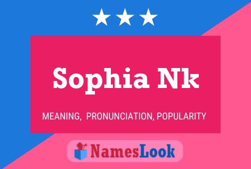 Póster del nombre Sophia Nk