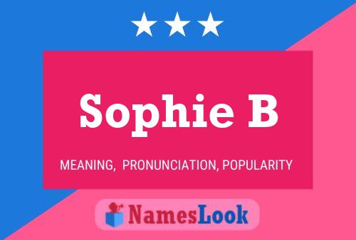 Póster del nombre Sophie B