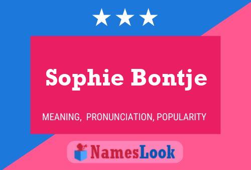 Póster del nombre Sophie Bontje