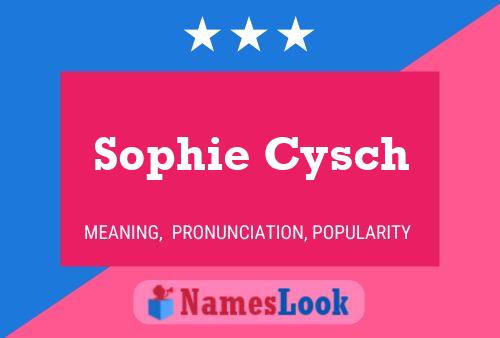 Póster del nombre Sophie Cysch