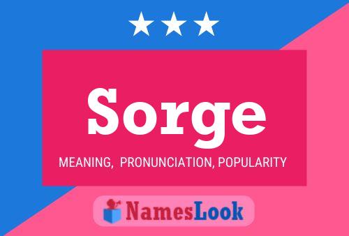 Póster del nombre Sorge