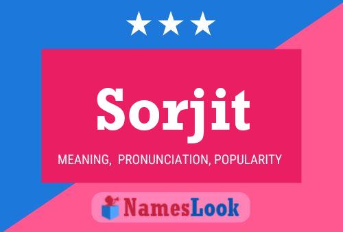 Póster del nombre Sorjit