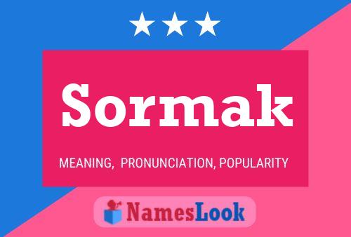 Póster del nombre Sormak