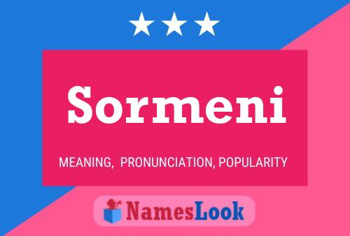 Póster del nombre Sormeni