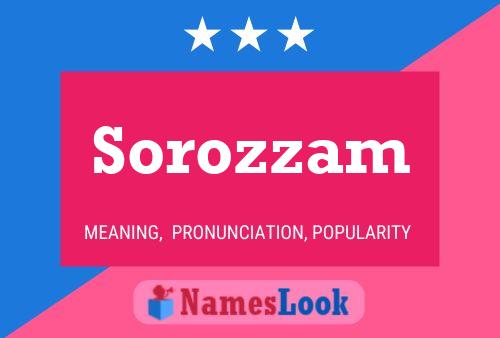 Póster del nombre Sorozzam