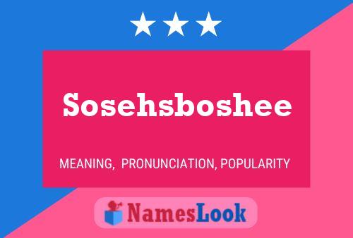 Póster del nombre Sosehsboshee