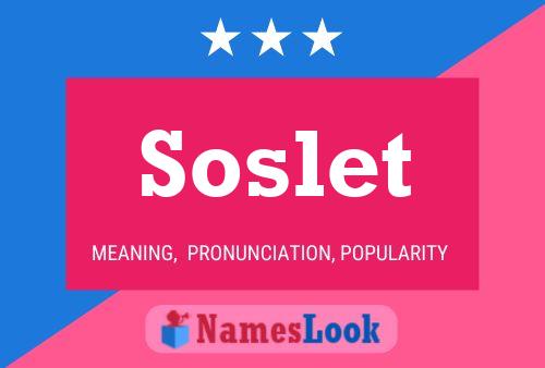 Póster del nombre Soslet