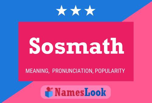 Póster del nombre Sosmath