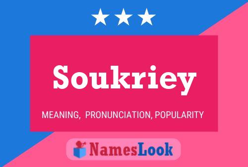 Póster del nombre Soukriey