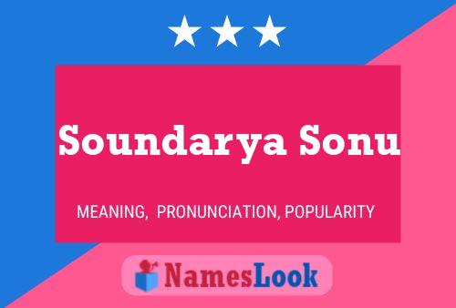 Póster del nombre Soundarya Sonu