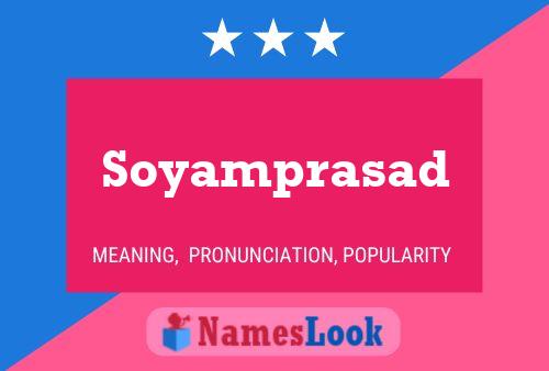 Póster del nombre Soyamprasad