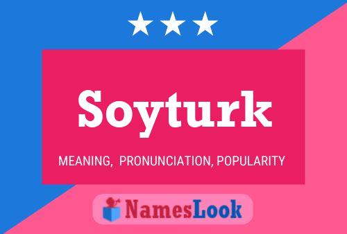 Póster del nombre Soyturk