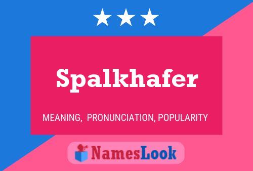 Póster del nombre Spalkhafer