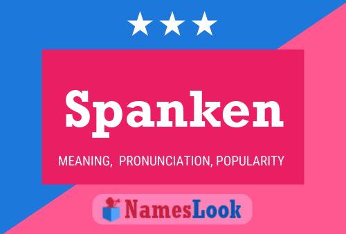 Póster del nombre Spanken