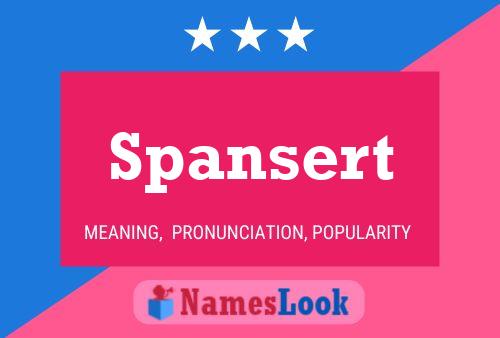 Póster del nombre Spansert