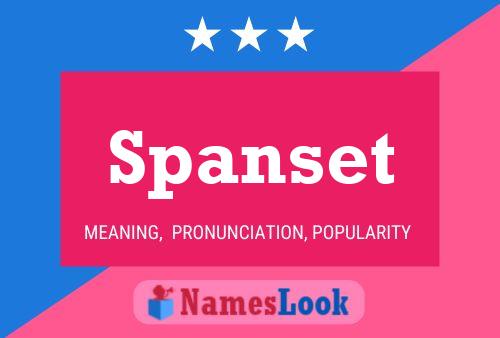 Póster del nombre Spanset