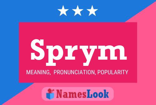 Póster del nombre Sprym