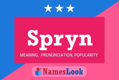 Póster del nombre Spryn