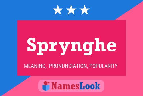 Póster del nombre Sprynghe