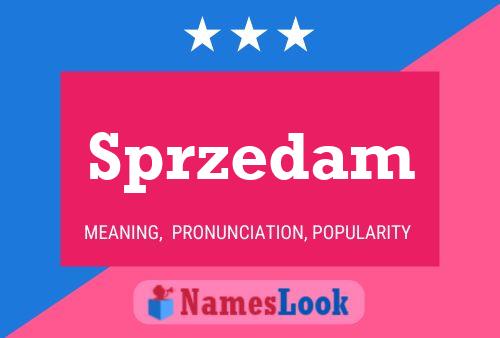 Póster del nombre Sprzedam