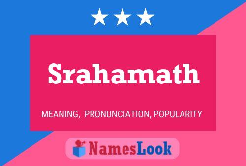 Póster del nombre Srahamath