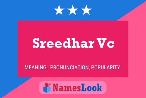 Póster del nombre Sreedhar Vc