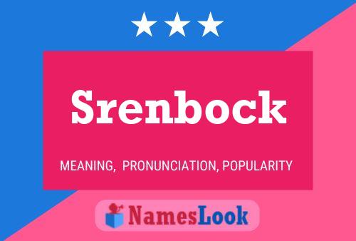 Póster del nombre Srenbock