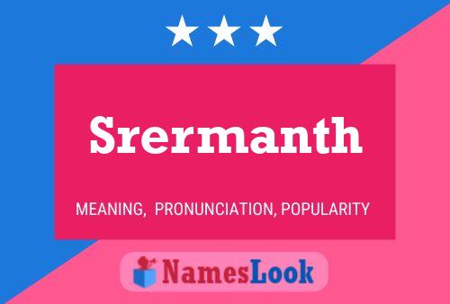 Póster del nombre Srermanth