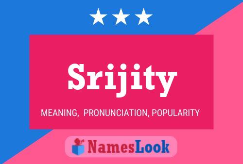 Póster del nombre Srijity