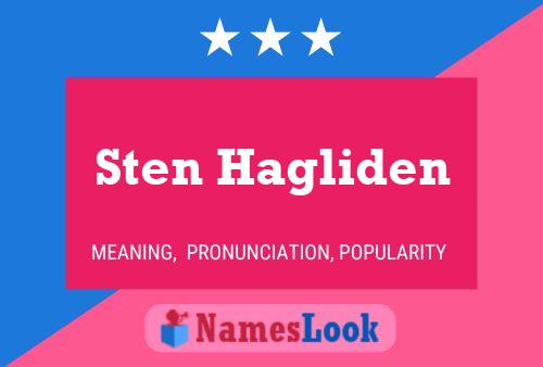 Póster del nombre Sten Hagliden