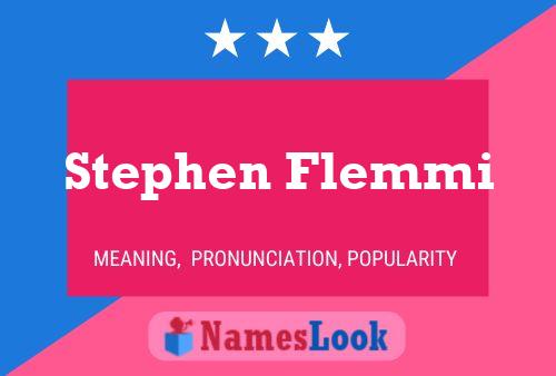 Póster del nombre Stephen Flemmi