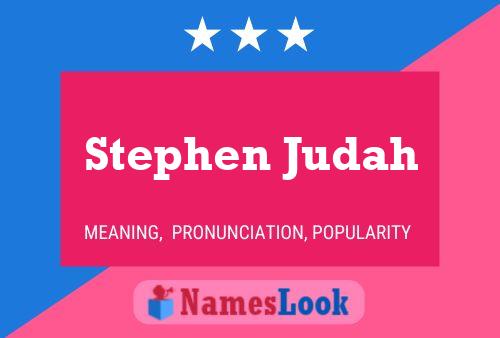 Póster del nombre Stephen Judah