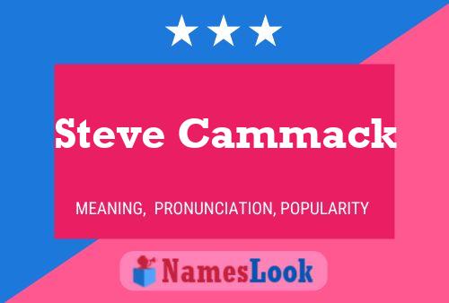 Póster del nombre Steve Cammack