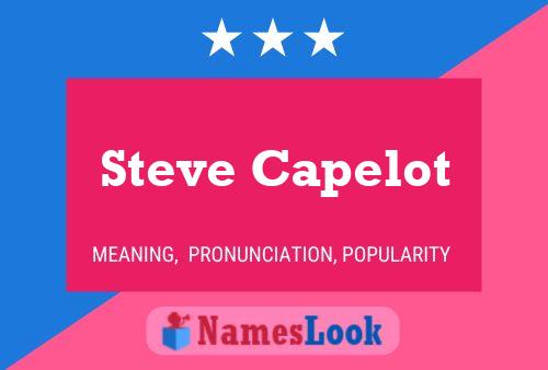 Póster del nombre Steve Capelot