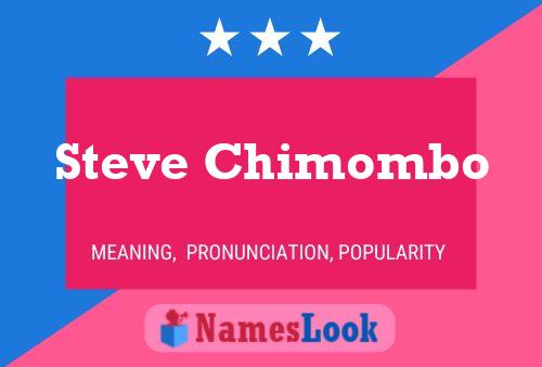 Póster del nombre Steve Chimombo