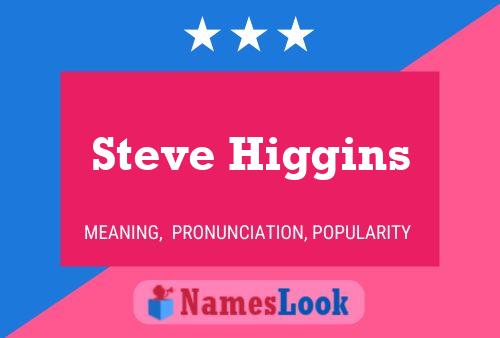 Póster del nombre Steve Higgins