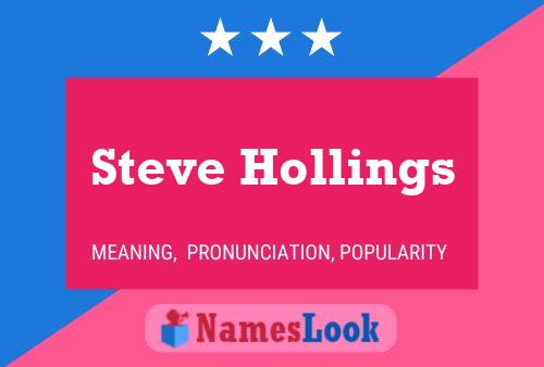 Póster del nombre Steve Hollings