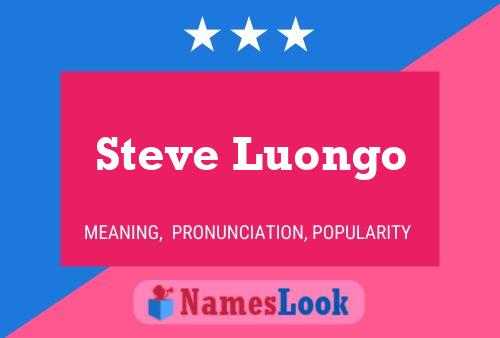 Póster del nombre Steve Luongo