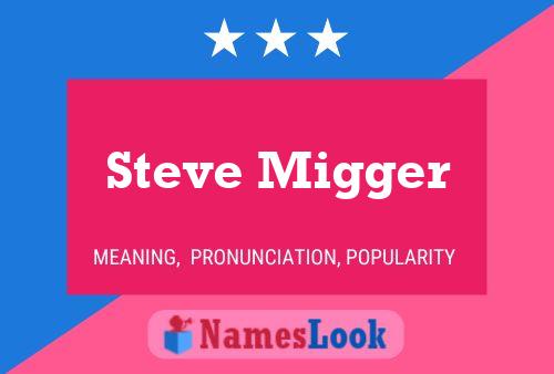 Póster del nombre Steve Migger