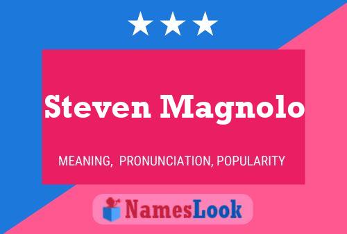 Póster del nombre Steven Magnolo