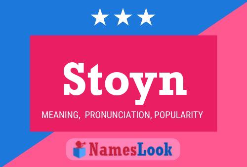 Póster del nombre Stoyn