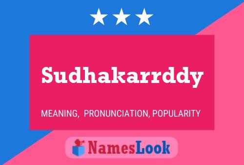 Póster del nombre Sudhakarrddy